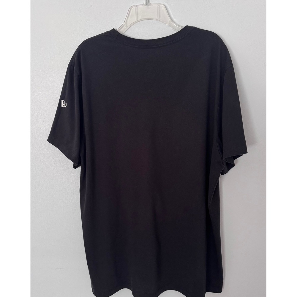 NFL Carolina Panthers Combine Training T-Shirt Mens XXL Black Blue New Era - Picture 4 of 6